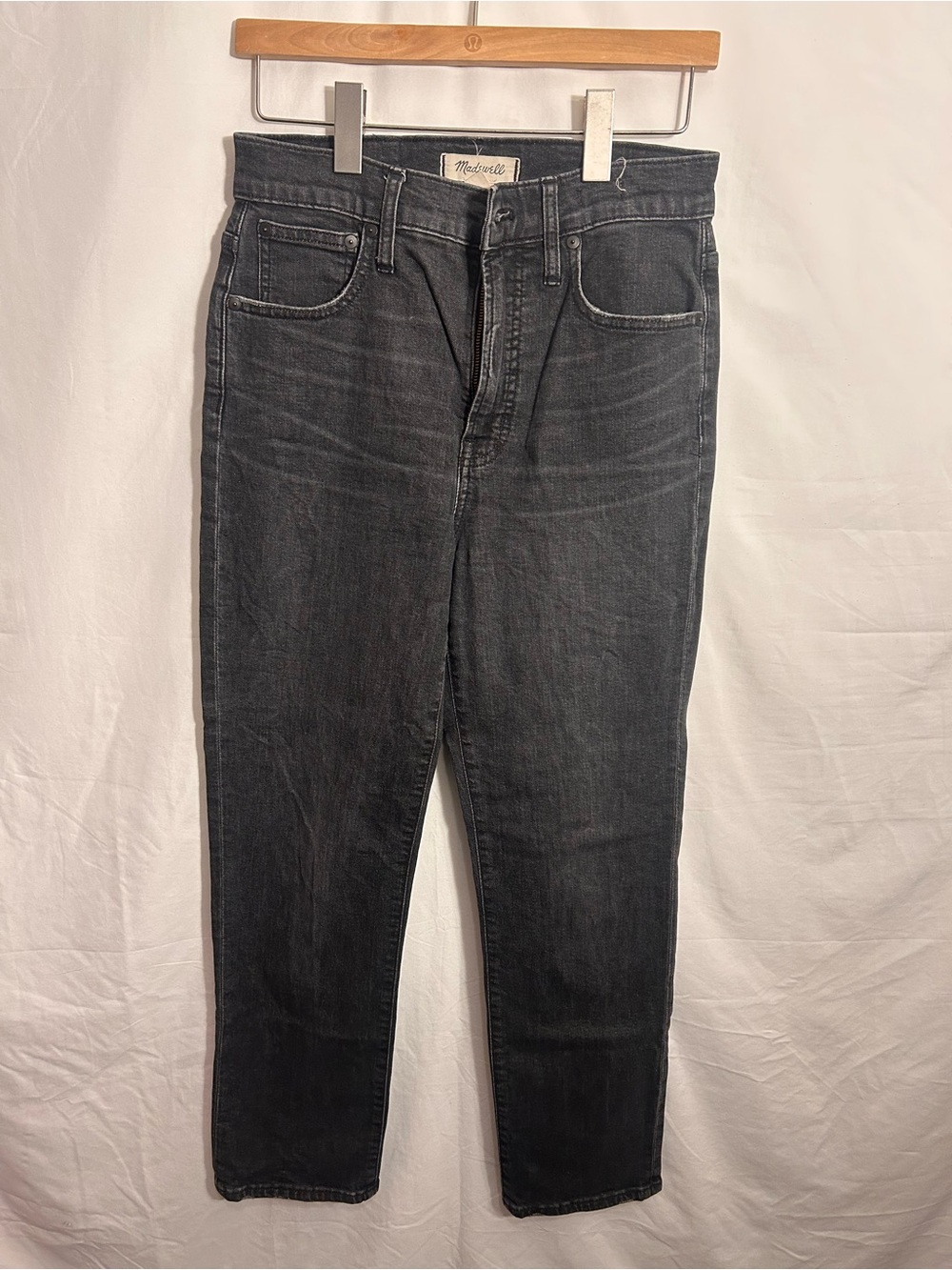 Madewell Women's Straight Leg Jeans in Charcoal Wash